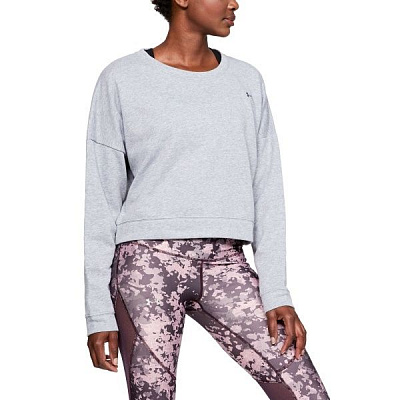 Свитшот Under Armour FAVORITE TERRY CROP CREW 1325575-035 р. L серый