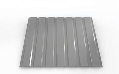 Профнастил глянцевий PSM ПР-15А 1155x2500 мм RAL 9006 сірий