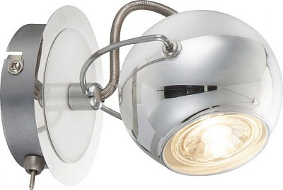 Спот Globo Charley 1x5 Вт GU10 хром 57883-1 
