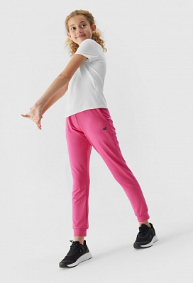 Штани 4F TROUSERS FNK M334 4FJAW23TFTRM334-20S р. 146-152 рожевий