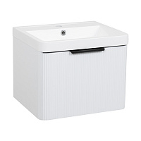 Тумба підвісна Aqua Rodos FROST (WHITE-MATT-PVC) 1 ящик з умивальником Ваr 50 см