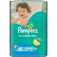 Підгузники Pampers Active Baby-Dry Maxi+ 9-16 кг 45 шт
