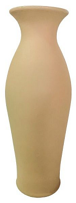 Ваза керамическая бежевая Эллада шелк 67 см