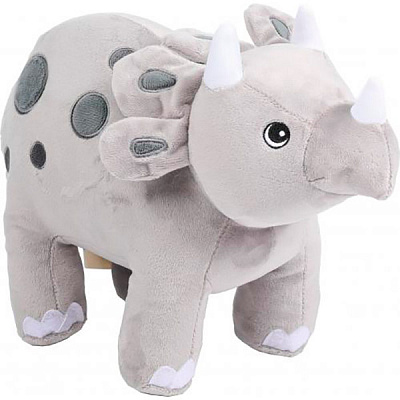 М'яка іграшка Luna Kids Дейзі Трицератопс сірий 38х22х15 см сірий NR-4