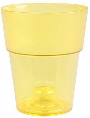 Кашпо для орхідей Оранжерея «Коло» круглий 1,5л жовтий