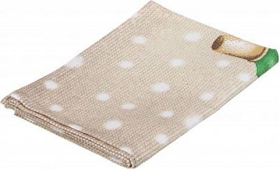 Полотенце вафельное Tree 44x60 см Прованс бежевый с рисунком 