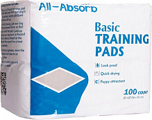 Пеленки All-Absorb Basic Training Pads 56x56 см 100 шт.
