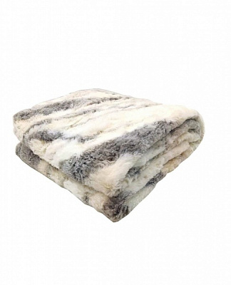 Покрывало Мрамор 160x200 см La Nuit белый с бежевым 