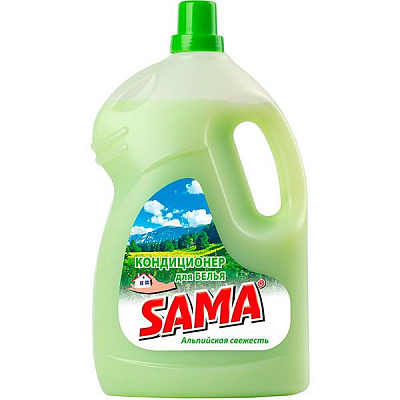 Кондиционер для белья SAMA Альпийская свежесть 4 л