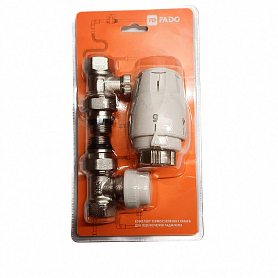 Комплект термостатических кранов радиаторный FADO S.r.l New 1/2