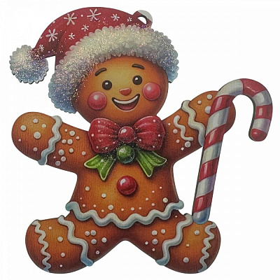 Підвіска MIS LT Печенько Чоловічок 8,5 см коричневий