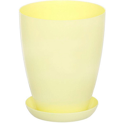Горшок цветочный Омела 12 см желтый
