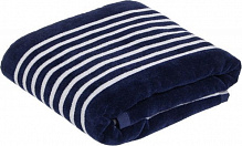Рушник пляжний Stripe 86x160 см темно-синій Mundotextil 