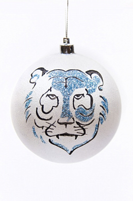 Шар Капля d80 80 мм красный/золото 2546