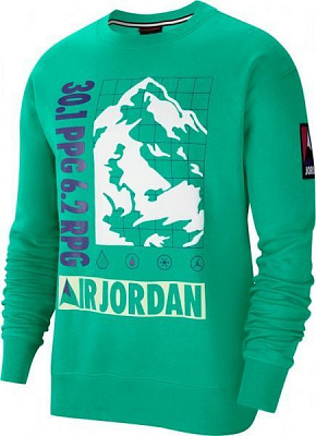 Джемпер Nike M J MOUNTAINSIDE FLC CREW CT3491-370 р. L зелений