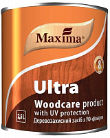 Декоративное и защитное средство для древесины Maxima Ultra бесцветный глянец 2,5 л