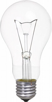 Лампа накаливания Iskra PS65 200 Вт E27 220 В прозрачная