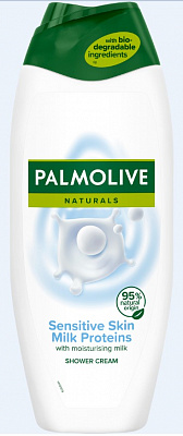Гель для душу Palmolive Натурель для чутливої шкіри Молочні протеїни 500 мл