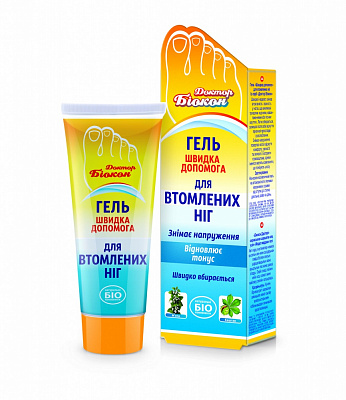 Гель для ніг Доктор Біокон Швидка допомога для втомлених ніг 75 мл