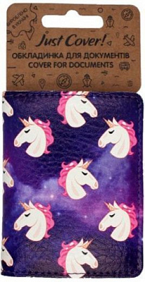 Обкладинка для документів Єдинороги в космосі