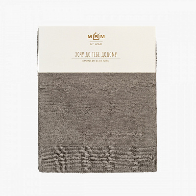 Коврик для ванной комнаты MVM Пляж 50x60 см BM-03 XS Dark Gray