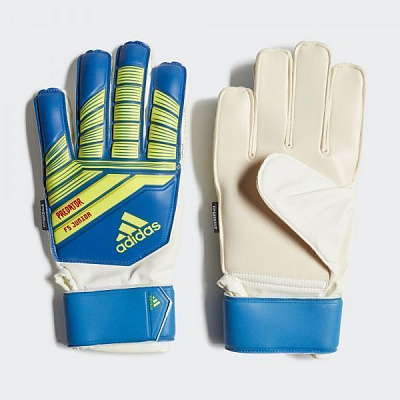 Вратарские перчатки Adidas PRED TTRN J FS р. 7,5 синий DN8568