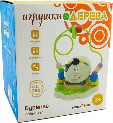 Лабиринт Іграшки з дерева Буренка