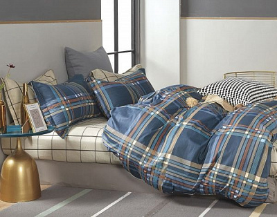 Комплект постельного белья Color stripes полуторный разноцветный/в полоску La Nuit 