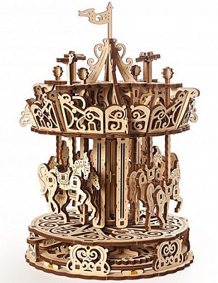 Дерев'яний 3D-конструктор UGEARS Карусель