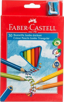 Олівці кольорові Faber-Castell 30 шт.