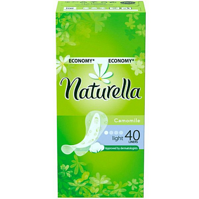 Ежедневные прокладки Naturella Camomile Light Deo Duo 40 шт