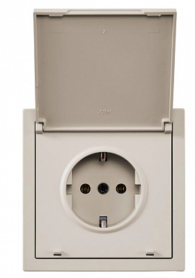 Механізм розетки побутова із заземленням HausMark Juna IP20 пісочна/бежевий 7041-1888U2-123BQC