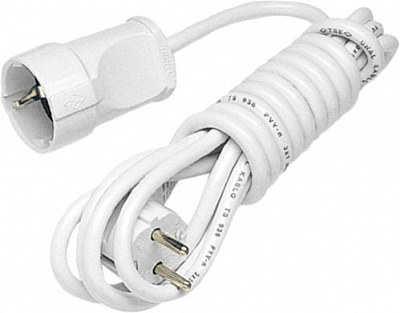 Удлинитель Makel с заземлением 1 гн. белый 10 м 10017 