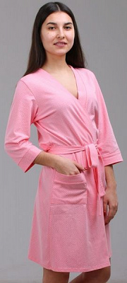 Халат Roksana Scarlet 839/16024 р. XL розовый с бежевым 