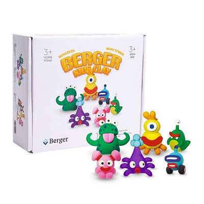 Набір маси для ліплення Berger Kids Clay Монстри
