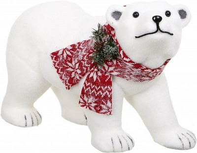 Декоративна фігура Ведмідь із шарфиком JSM201785 34 см
