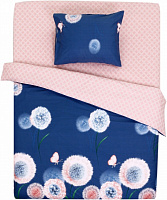Комплект постельного белья Home Dandelions 1,5 темно-синий La Nuit 