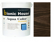 Лазурь Bionic House лессирующая универсальная Aqua Color UV protect палисандр шелковистый мат 2,5 л