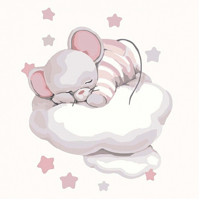 Картина по номерам Путешествие облачком 30x30 см Идейка 