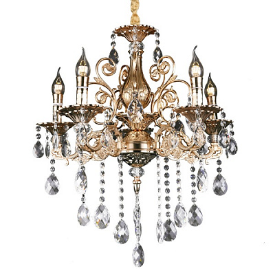 Люстра Victoria Lighting 5x40 Вт E14 золотий Marisa/SP5