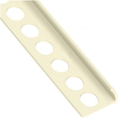 Кутник для плитки TIS зовнішній ПВХ 80,22,0177 8 мм 2,5м жасміновий