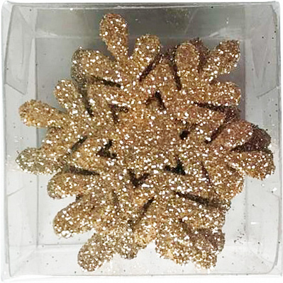 Набір новорічних декорацій Сніжинки 5 см EPI-E8923769-84