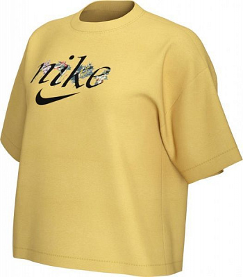 Футболка Nike W NSW TEE BOXY NATURE DD1456-761 р. L желтый