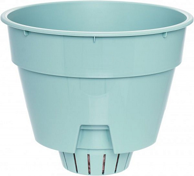 Горщик пластиковий Santino Latina круглий 2,5л світло-блакитний (L1 NEF)
