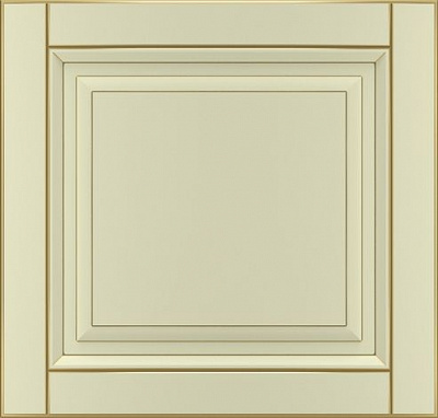 Фасад для кухні Грейд-Плюс Ваніль патинована золотом №384 570x596 Паюта