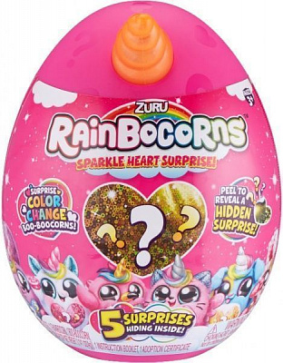Игрушка-сюрприз Zuru в яйце Rainbocorn-B серия Sparkle Heart Surprise 17,6 см 9204B