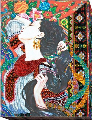 Набір для вишивання бісером на натуральному художньому холсті Дівочі мрії AB-429 Абрис Арт