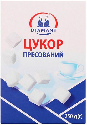 Цукор ТМ DIAMANT пресований 0,25 кг