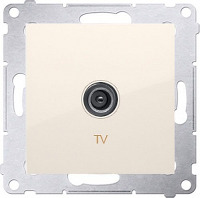 Розетка TV Simon Premium крем DAK1.01/41
