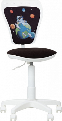 Кресло детское Nowy Styl MINISTYLE GTS WHITE (CH) AB-04 SPACEMAN черный 